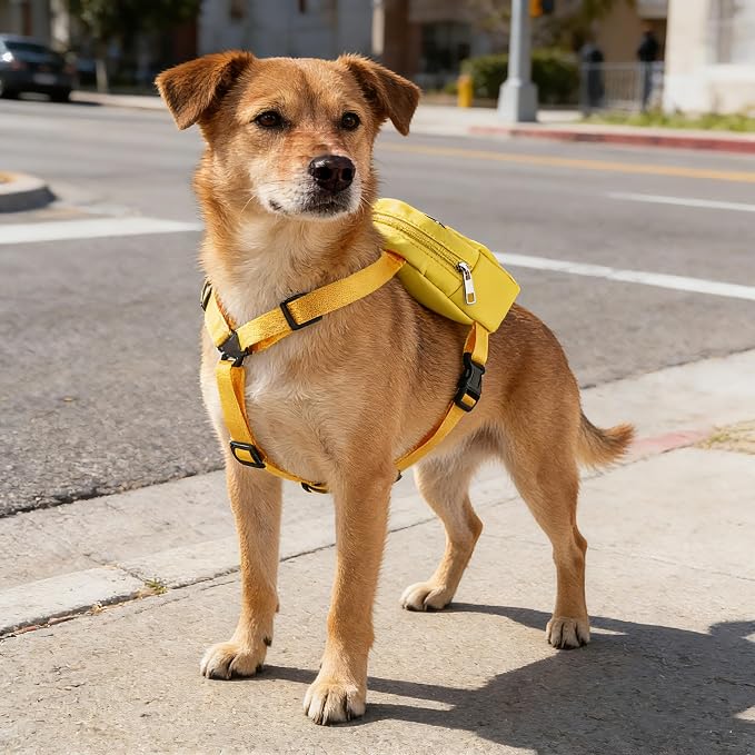 Reactive Dog Backpack Dog Reactive Travel Bag Dog Walking Slogan Puppy Snack Storage (Dog Reactive)
