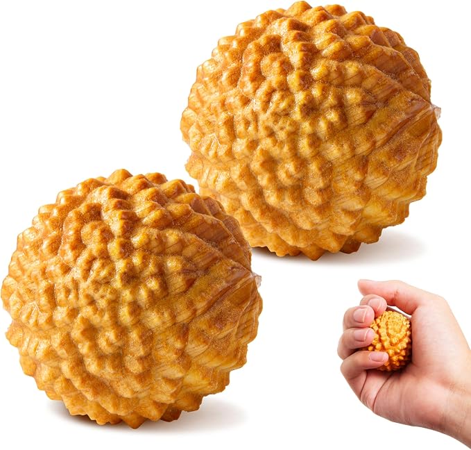 2pcs Acupressure Ball, Birthing Comb, Natural Labor and Delivery Essentials | Labor Comb Spiky Massage Ball, Wooden Material, Mom-to-be Gift, Stress Relief