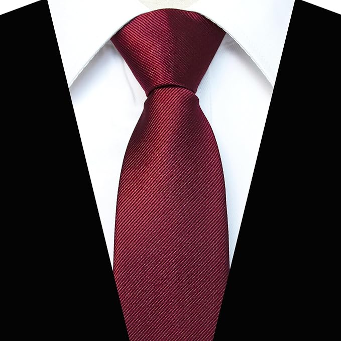 JEMYGINS 3.15“Solid Color Pre-tied Adjustable Necktie for Business and Wedding