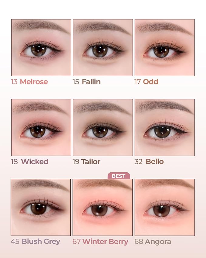 HOLIKA HOLIKA My Fave Piece Eye Shadow 32 Bello - Korean Eye Makeup with Buttery Texture, Matte to Shimmer Formula, Smooth Blendable Pigmented Colors, Luxurious Finish for All-Day Wear