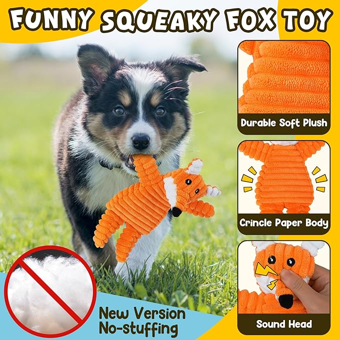 Zeaxuie Valued Puppy Toys for Teething, 2 Pack Puppy Chew Toys with Cute Squeaky Toys, Interactive Small Dog Toys