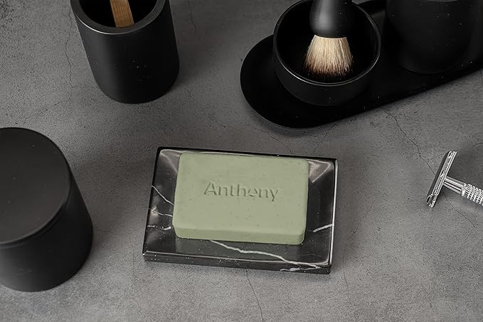 Anthony Men's Buff It Hydrating Soap Bar, 5 Oz, Pack of 3 - Contains Jojoba Beads, Aloe Extract, Avocado & Coconut Oils for Hydrating & Nourishing Body Skin