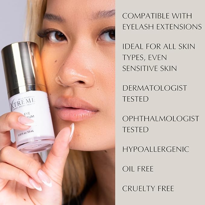 Xtreme Lashes Total Eye Repair Serum, 0.5 Fl Oz, Anti-Aging Eye Serum for Fine Lines, Wrinkles & Puffiness, Firming, Hydrating Eye Treatment for Under Eyes & Eyelids