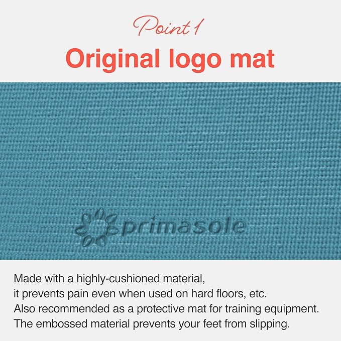 Primasole Yoga Mat with Carry Strap for Yoga Pilates Fitness and Floor Workout at Home and Gym Non-slip 9 colors