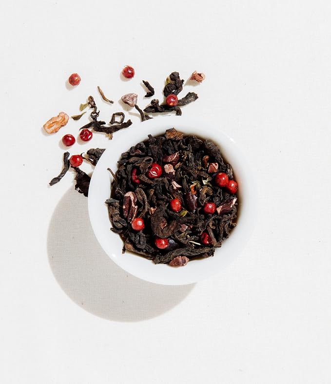 Art of Tea Dark Chocolate Peppermint Pu-erh Tea Bags, 50 Count Premium Caffeinated Black Tea, Rich Chocolate & Refreshing Mint Flavor, Gourmet Dessert Tea, Smooth Earthy Pu Erh Blend