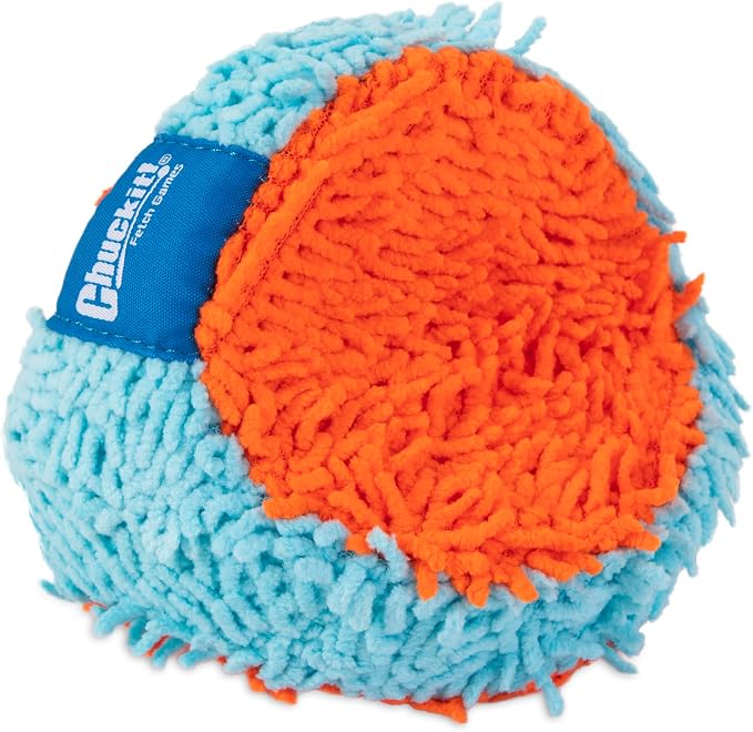 Chuckit! Indoor Fetch Tumbler Toy for Dogs, 4.5in, Orange and Blue