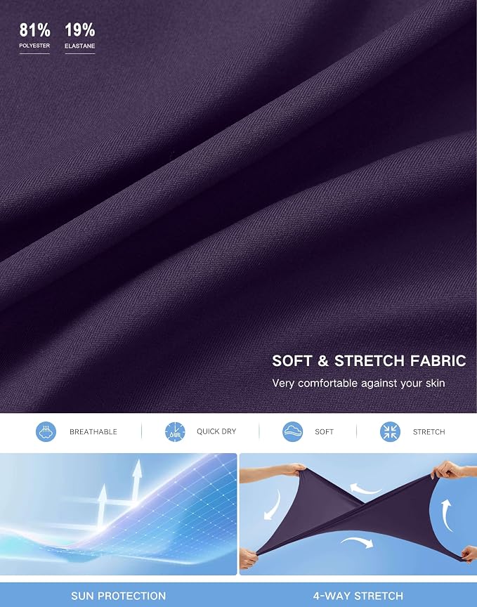 Women's 18" Skorts with 4 Side Pockets High Waisted Long Golf Skirt | Soft, Lightweight, Stretch, Breathable, Mesh Built-in Shorts, Athletic, Tennis, Dressy, Casual