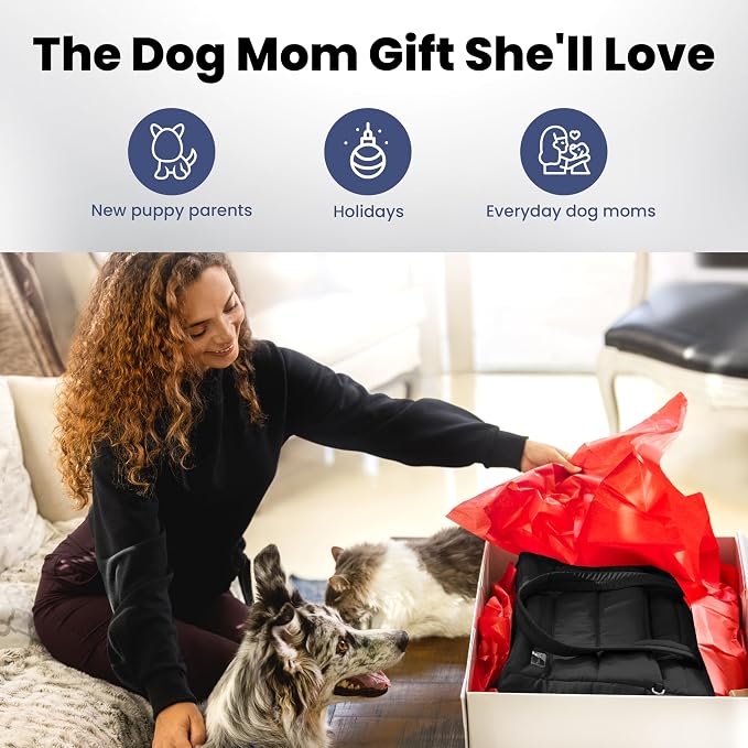 Rubyloo Puffer Dog Travel Bag for Dog Moms, Diaper Bag with Travel Bowls