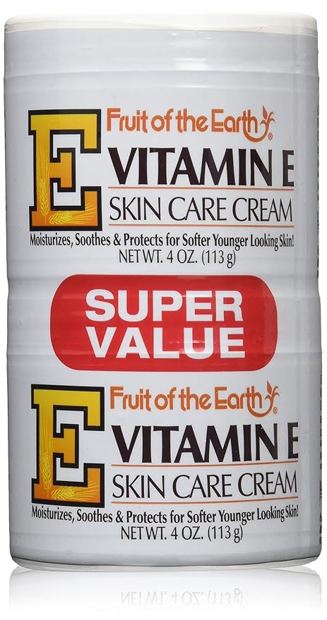 Fruit of the Earth Vitamin-E Cream 4 oz. Jar (Case of 6)