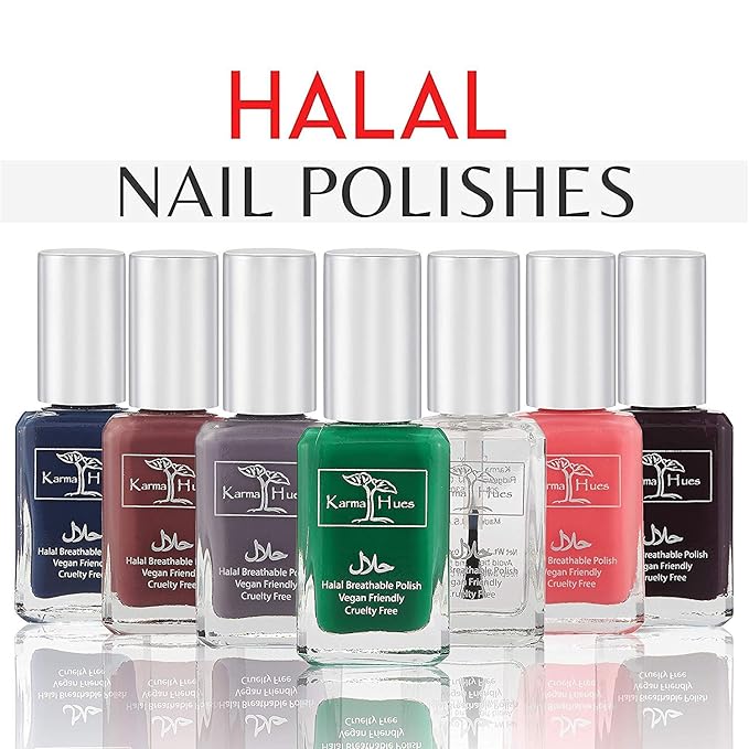 Karma Naturals Certified Halal Nail Polish - Breathable & Water Permeable, Wudu Friendly (Yasmin)