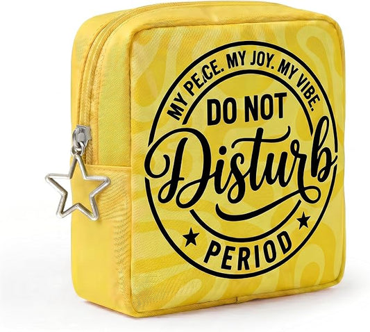 Discreet Period Pouch – Waterproof Feminine Hygiene Organizer for Pads, Tampons & Wipes, Compact Zippered Personal Care Bag for Travel, Work, Purse & Everyday Carry