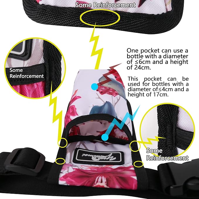 Massage Bottle Bag Massage Therapist Holster Massage Lotion Holster Massage Oil Holster（9d1KD-Hua）