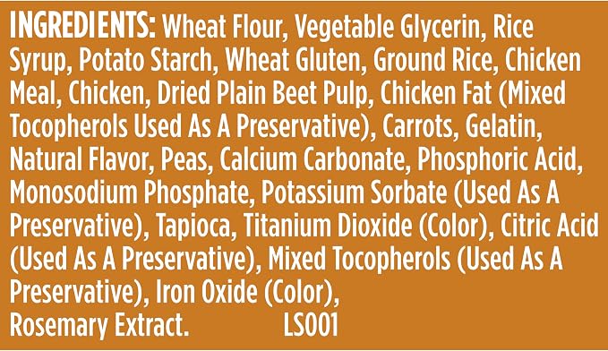 Nutrish Soup Bones Dog Chews, 6.3 oz. Bag, Pack of 8 (Rachael Ray) | Includes 24 Dog Chews, Real Chicken & Veggies Flavor, Rawhide-Free Treats, Easy on Gums, Resealable Bag