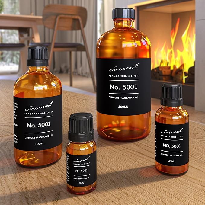 AirScent Bac. Rouge Inspired Diffuser Oil No. 5001 - Perfume Dupe - 30 mL | Premium Fragrance Oil for Ultrasonic and Waterless Diffusers and Crafting - 1 fl oz Glass Dropper Bottle