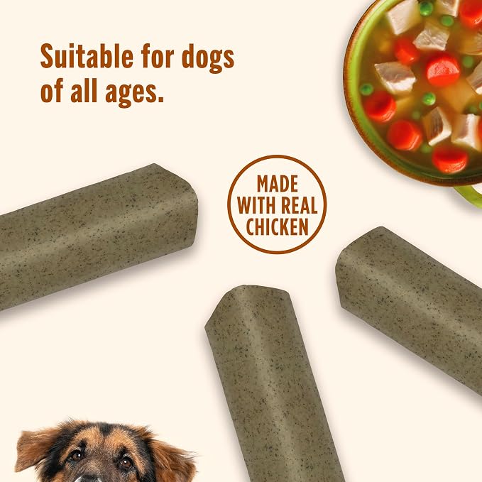 Nutrish Soup Bones Chicken Dog Chews, 23.1 oz. Bag, 11 Treats (Rachael Ray)