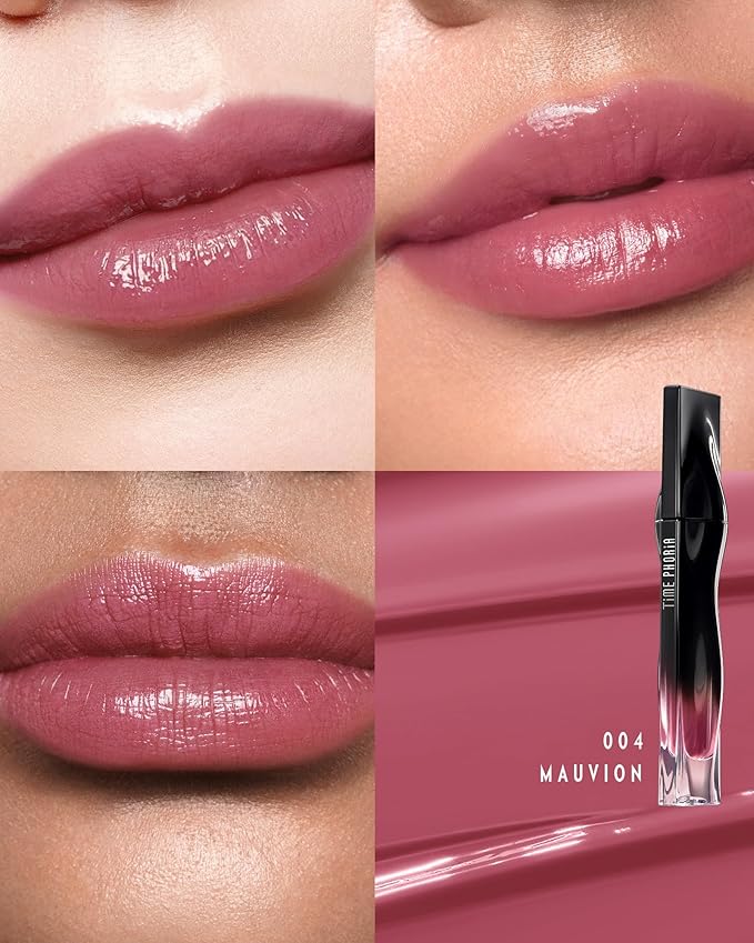 STELLAR DUST LIP STAIN-Long Lasting, Waterproof and Transferproof Lip Tint, Glossy Finish Lip Gloss, Lightweight Lipstick, High Coverage, Stocking Stuffers For Teen Girls (004 Mauvion)