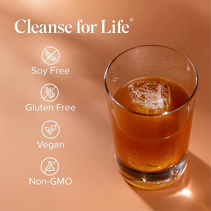 Isagenix Cleanse for Life - Detox System Support with Vitamins & Minerals - Support Healthy Metabolism with Antioxidant Supplement - Gluten & Soy Free Cleanse Drink - Peach Mango, 32 Oz