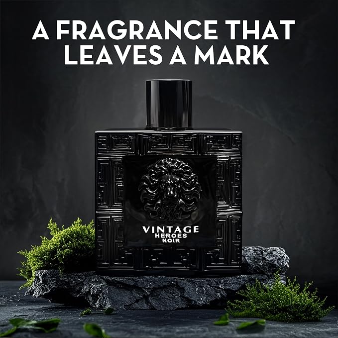 A CENTER Men's Cologne Gift Set Include Valentine Milano,Valentine,Vintage Heroes Noir & Valuable Paris - 3.4 Fl Oz Each | Vanilla Bourbon, Leather & Amber Floral Fragrance Eau de Toilette Perfume
