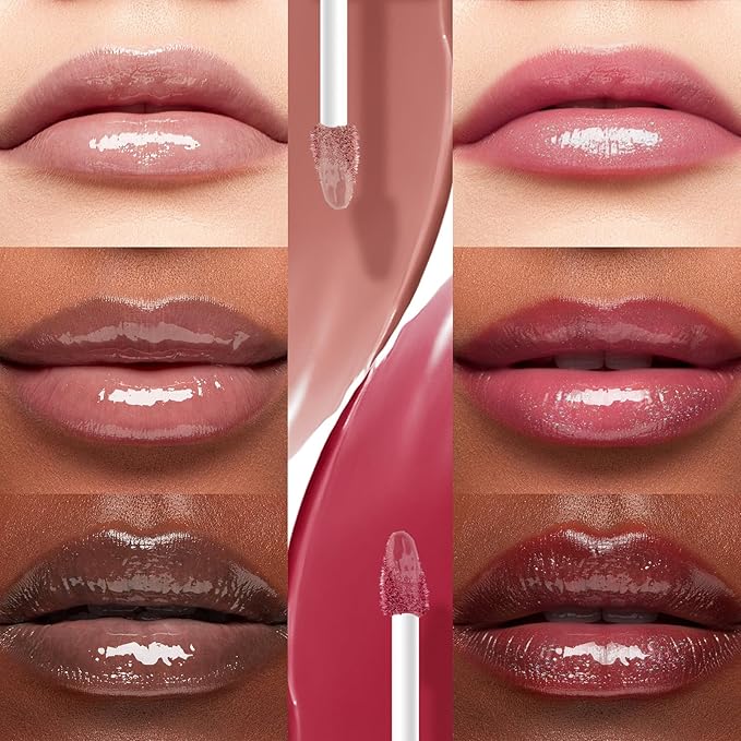 Color Nymph Matte Liquid Lipstick with Clear & Shimmer Lip Oil | 2PCS Lip Makeup Set for Women & Girls | High Pigment Color Long-Lasting Dual Ended Lip Gloss | Cruelty-Free & Vegan (2-Count, 03)