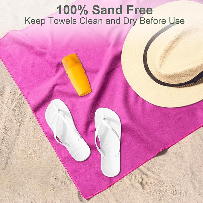 Aegero Camping Towel,2 Pack Microfiber Travel Sports Towel,Quick Dry-Super Absorbent-Ultra Compact-Ultra Soft-Lightweight.Suitable for Gym,Yoga,Trip,Beach,Shower,Backpacking,Pool(Apple Green)
