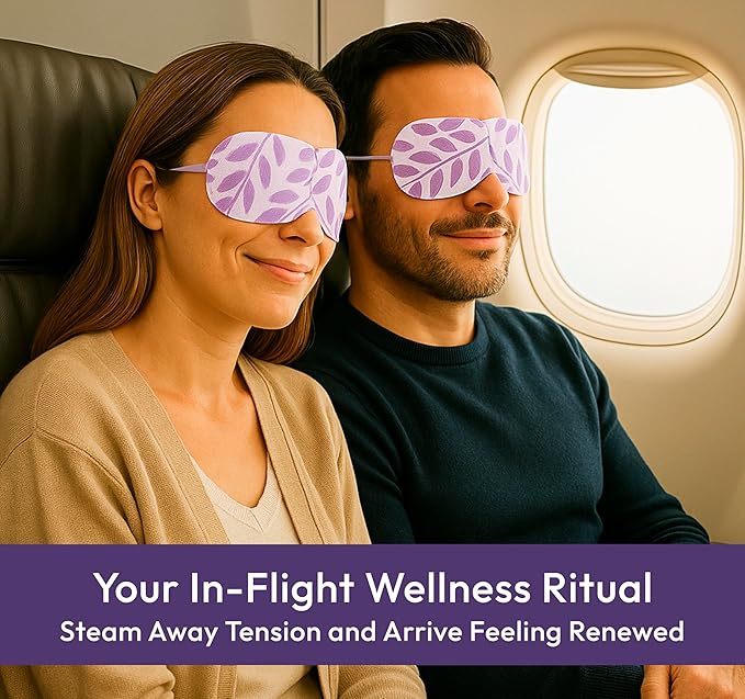 Steam Eye Mask - 16 Pack Lavender Self-Heating Warm Compress for Dry Eyes, Puffy Eyes Relief, Cornea Care, and Relaxation – Soothing & Comfortable Heated Eye Pads