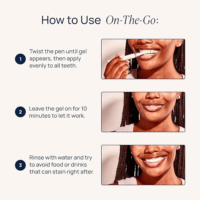 Laughland Super Strength to Go Whitening Teeth Pen, Formula with 11% Hydrogen Peroxide, Glycerin, Aloe Vera & Mint, Gentle on Sensitive Teeth, at Home Dental Care, Travel Friendly, 6 Treatments