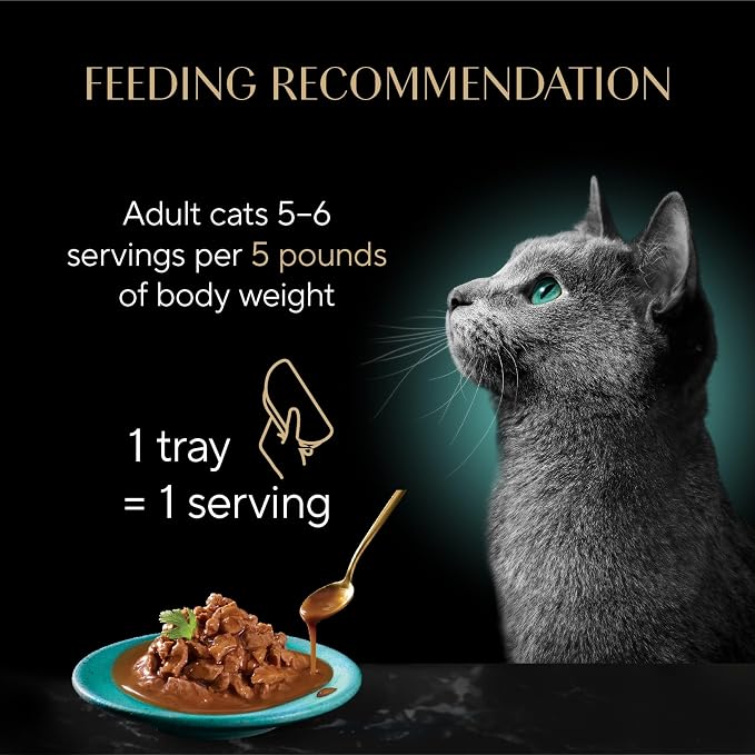 Sheba Gravy Indulgence Wet Cat Food, Beef Entree, 2.6 oz, 24 Count | Grain-free, 70% gravy, real beef cuts, no fillers or artificial flavors, complete & balanced all life stages, twin-pack trays