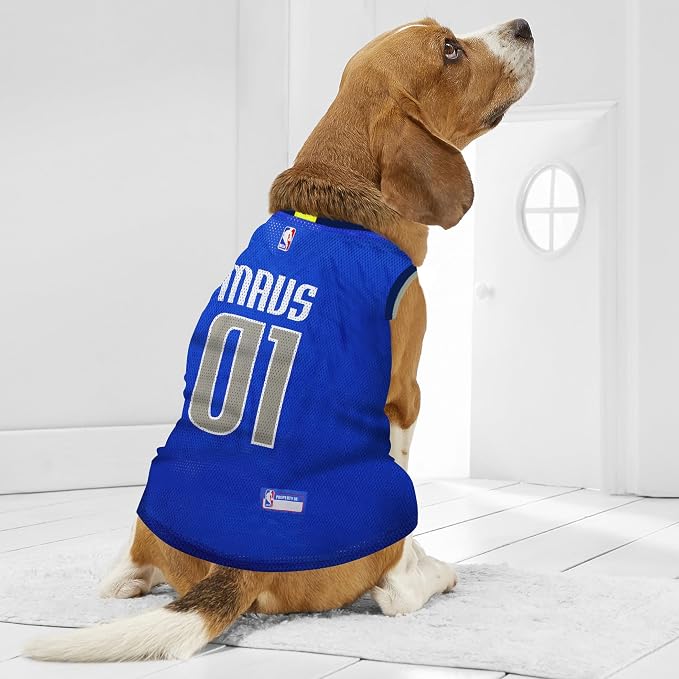 Pets First NBA DALLAS MAVERICKS DOG Jersey, Medium - Tank Top Basketball Pet Jersey
