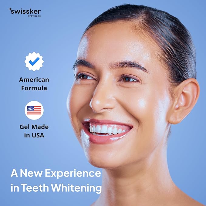 Swissker by Swissklip ShinePen Teeth Whitening Pen, Instant Results Whitening Pen, Enamel-Safe with Peppermint Flavor, Easy to Use, Made in USA