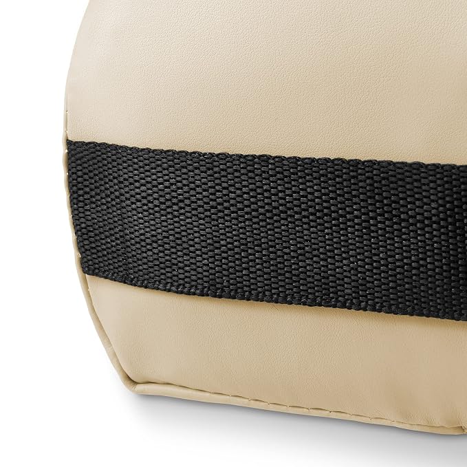 Saloniture 3/4 Round Massage Table Bolster Under-Knee Pillow Pad - 26 x 6 x 4-1/2 Inch - Cream