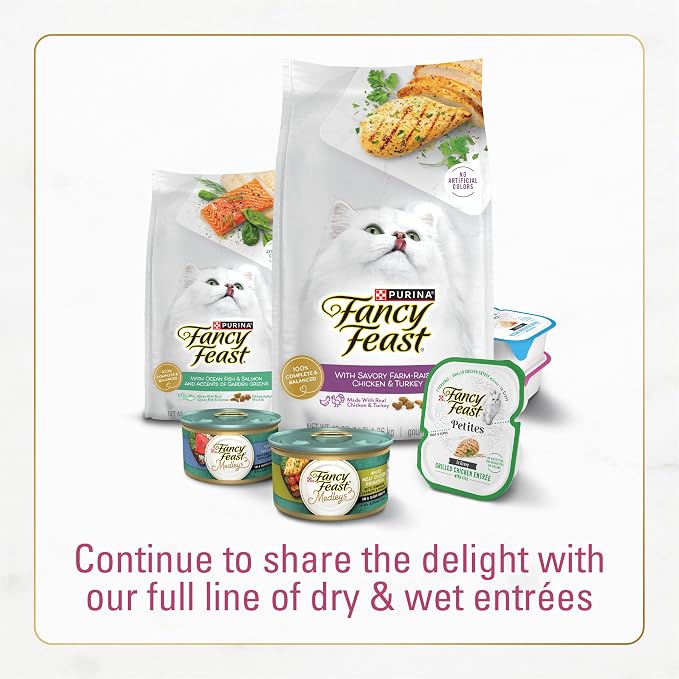 Purina Fancy Feast Dry Cat Food Filet Mignon Flavor with Seafood and Shrimp - 3 lb. Bag