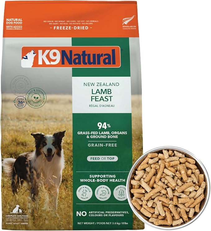 K9 Natural - Freeze Dried High Protein Grain-Free Dog Food Or Topper