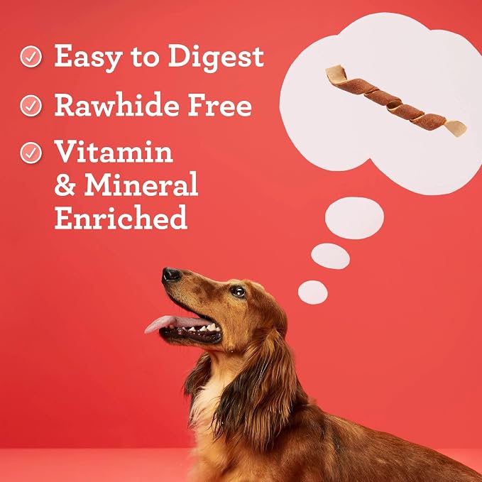 DreamBone Spirals Variety Pack Rawhide-Free Dog Treats, 32 Count | Daily Chew, Digests Safely and Completely, Made With Real Protein, Chicken, Beef or Pork, For Adult Dogs