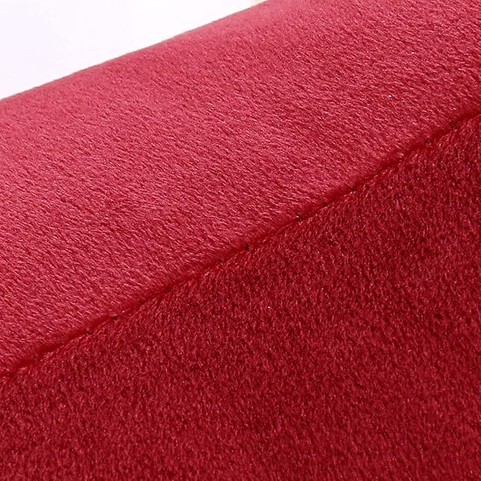 NiNi ALL Burgundy Red Velvet Throw Pillow Covers 18x18 Pack of 2 Decorative | Soft Solid Boho Cushion Squar Pillow Cases for Chair Sofa Bedroom Farmhouse Living room Modern Luxury Home Decor Christmas