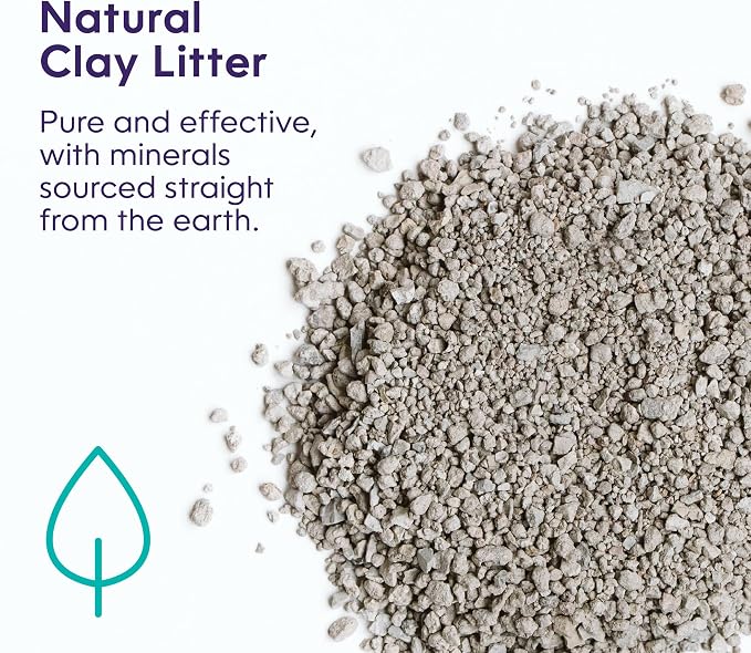 Litter Genie Light Unscented Clumping Cat Litter, 18.5 lbs | Lightweight 20% Lighter Natural Clay | Fast-Clumping, Odor Control, Dust-Free (Pack of 2)