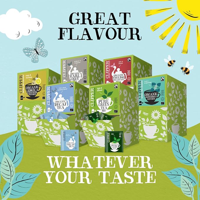 Clipper Organic Peppermint Tea Bags, Caffeine Free, 250 Bags