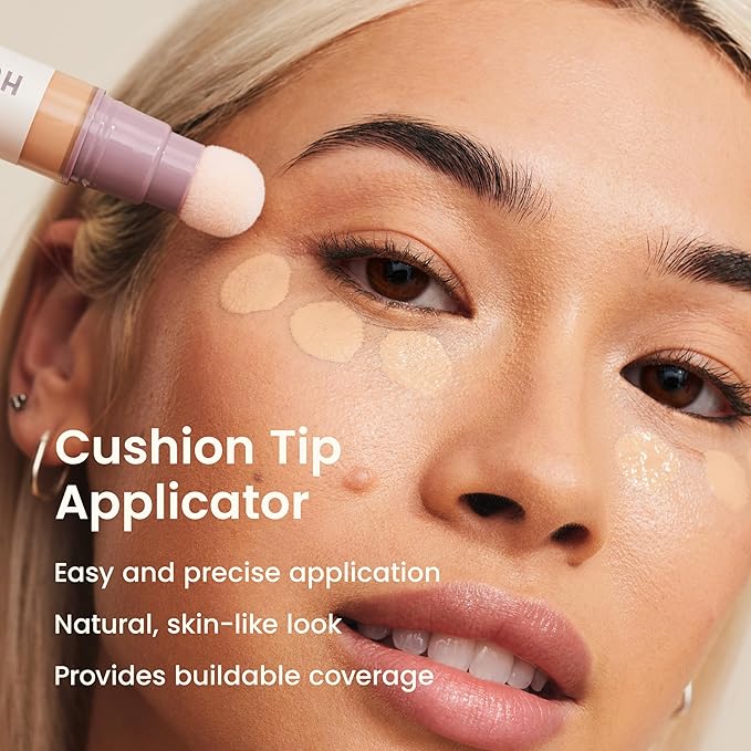 JOAH Perfect Complexion Under Eye Concealer and Serum, Korean Makeup, Hydrating Under Eye Concealer Stick for Dark Circles and Puffiness, Peptide Serum with Medium Coverage (Pack of 2)