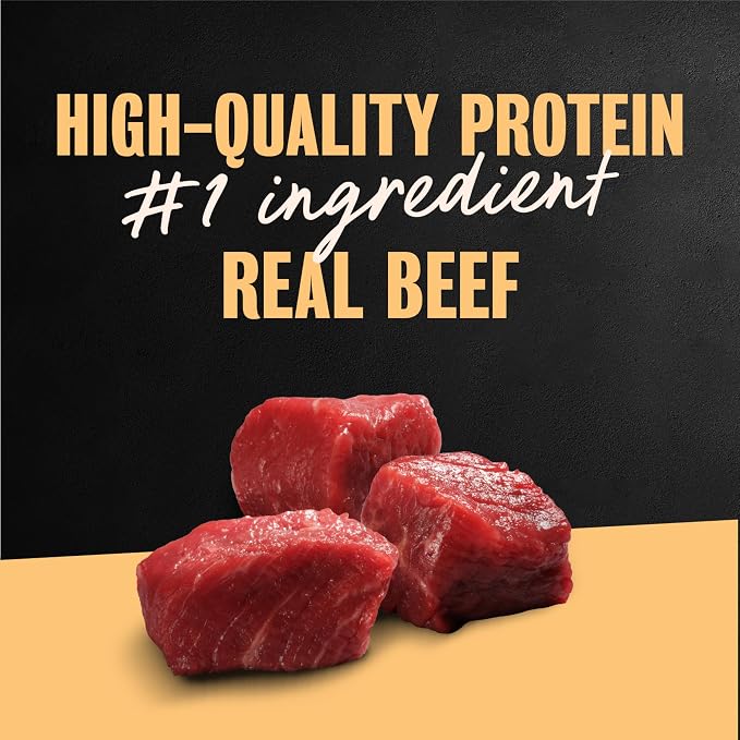 Cesar Classic Loaf Wet Dog Food, Grilled Steak & Eggs, 3.5 oz, 24 Count | Real beef #1 ingredient, made in the USA, 100% complete & balanced, no fillers/added sugar/artificial flavor, easy peel trays