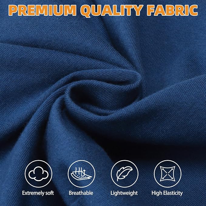 Boy Dog Clothes for Large Dogs, 2 Pack Cotton Summer Dog UV & Insect Protection T Shirts for Outdoor Hiking Camping, Anti-Hair Loss & Lightweight Pet Vest Tank Tops Apparel, Blue & Grey, XL