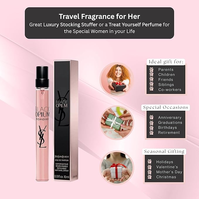 Yves Saint Laurent Black Opium Eau De Parfum Spray for Women .33 oz.