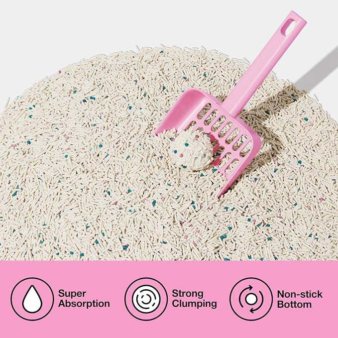 VETRESKA Cherry Blossom Tofu Cat Litter, Odor Control, 5.5lb×4bags | Natural Kitty Litter Strong Clumping Flushable Cat Litter Pellet Ultra Absorbent,Dust-Free,Low Tracking Deodorant Tofu Litter