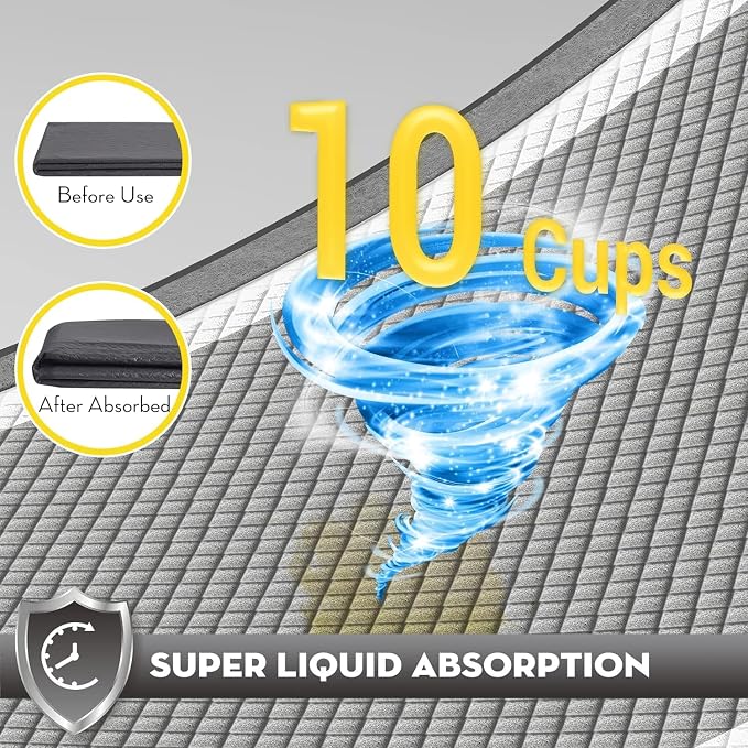 CROCI Charcoal Pee Pads for Dogs Odor Control Leak Proof XXL 30x36in 40Ct | Super Absorbent Dog Pee Pads with Adhesive Tabs, Heavy Duty, Dog Potty Training, Quick-Dry Surface, Disposable