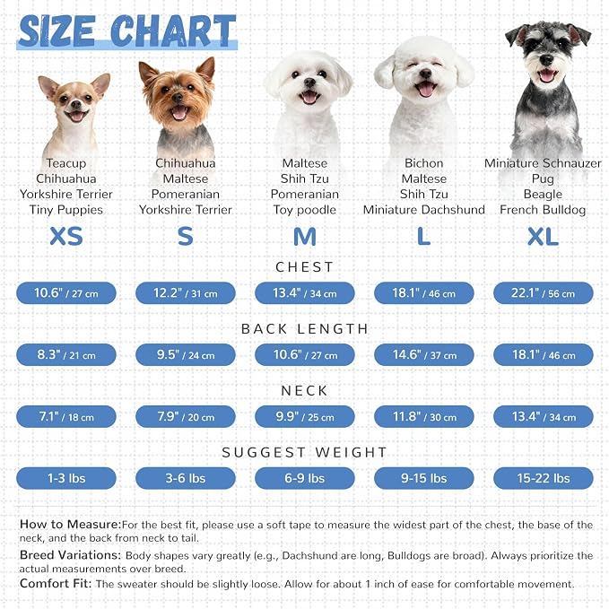 ABRRLO Small Dog Sweaters Cute Bear Dog Cardigans Clothes for Small Medium Dogs Boy Girl Puppy Cat Knitting Cardigan Outfits Dogs Winter Coats Warm Pet Doggy Clothes Soft Knitwear Apparel (Blue,L)
