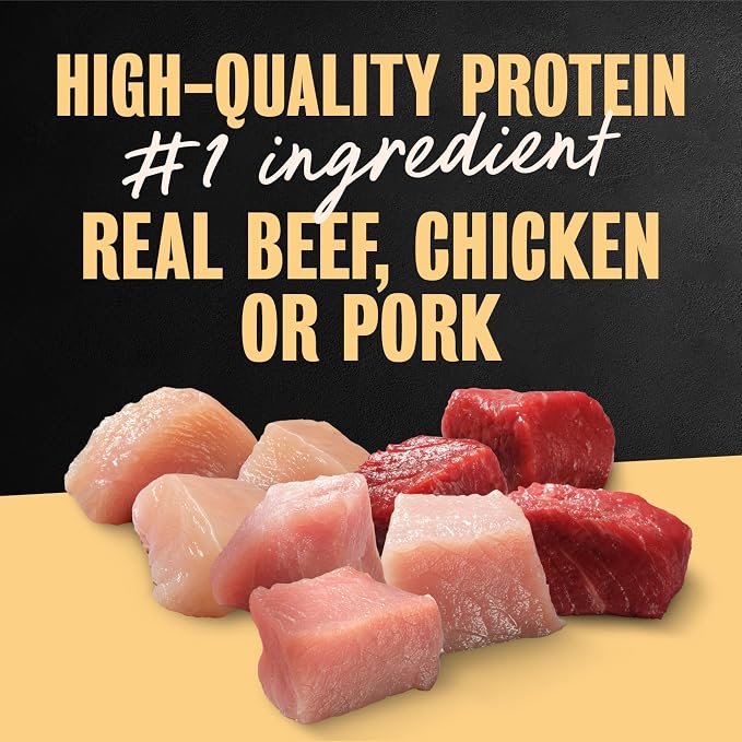 Cesar Breakfast & Dinner Variety Pack Wet Dog Food, 3.5 oz, 24 Count | Real meat #1 ingredient, no fillers, no added sugar or artificial flavors, slow-cooked, easy to digest, easy peel trays