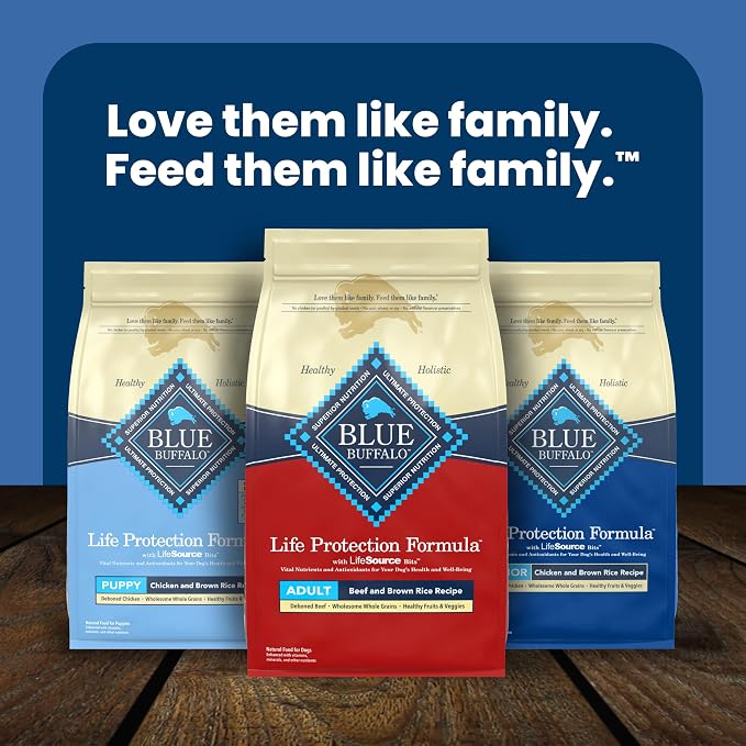 Blue Buffalo Life Protection Formula Beef Adult Dry Dog Food, 34 lb | Real Beef #1 Ingredient, Supports Immunity with Antioxidant-Rich LifeSource Bits, Promotes Healthy Muscle Development