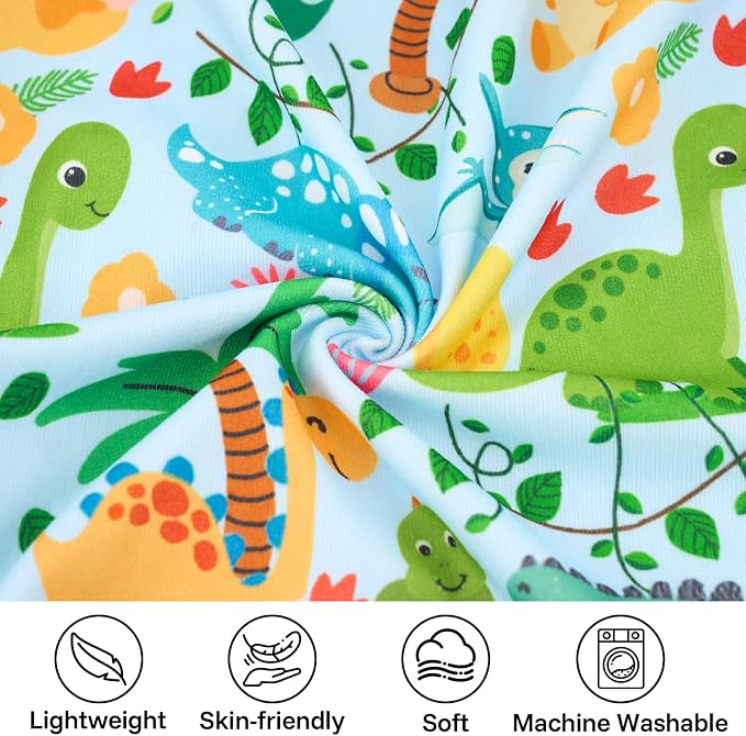 XPUDAC 2 Pack Dog Pajamas for Large Breeds, 4-Way Stretch Soft Dog Onesie Lightweight Warm Pet Clothes Jammies for Large Breeds Dinosaur Avocado Print, 6XL