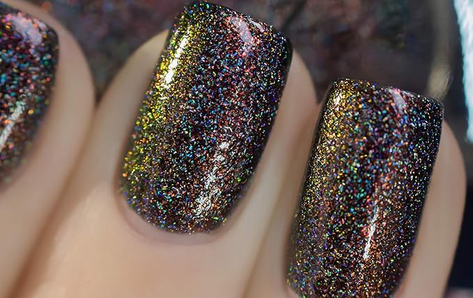 ILNP Candlelight - Orange to Green Color Kissed Ultra Holographic Nail Polish