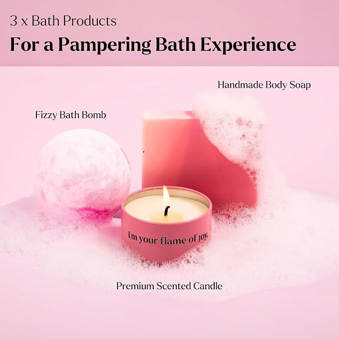 Spa Gifts for Women- Premium Self Care Spa Kit With Bath, Skin Care Sets & Self Care Items For Women - Ultimate Pampering Skin Care Set - Birthday Gifts - Spa Gift Baskets (Pack of 8)