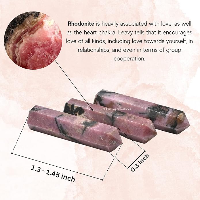 Amazing Gemstone Crystal Points Bulk Healing Crystals & Stones - Premium Single Terminated Healing Wand Point Bulk Crystals for Crafts, Crystal Grid, DIY Work