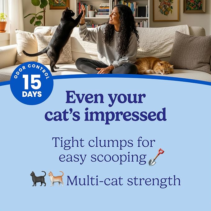 Fresh Step Extreme Clump Multi Cat Clumping Cat Litter, 14 lb. | Forms Tight Clumps, Easy To Scoop, Scented, Ammonia Block Technology, Low Dust, Compatible with Most Auto Litter Boxes